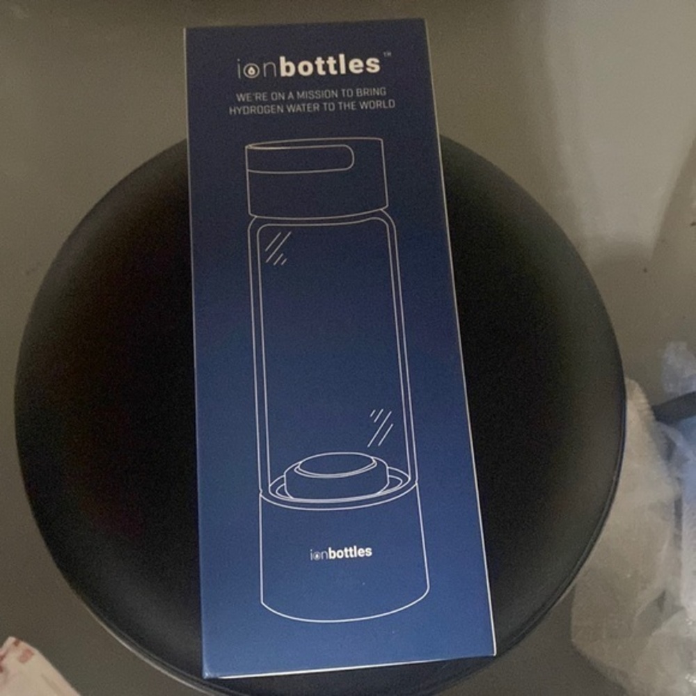 IONBOTTLES Ion Bottles Hydrogen Water Bottle Rechargable SPE PEM Technology NWT